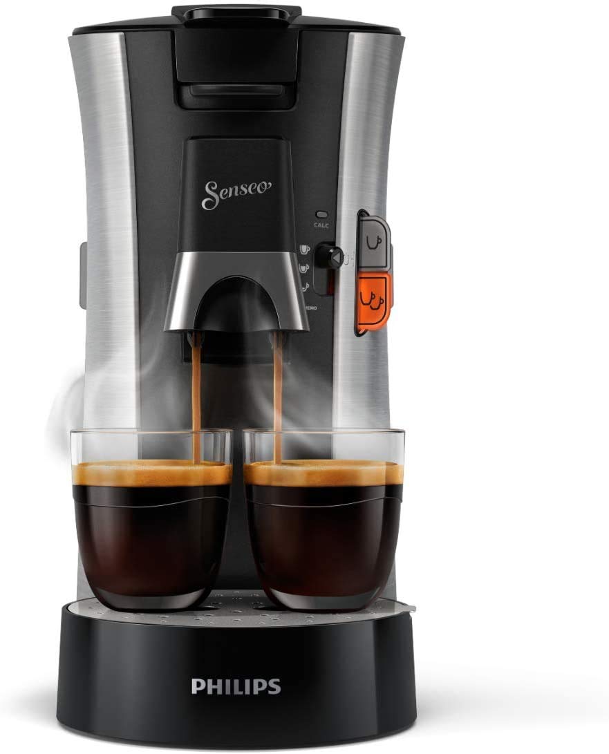 Aurien Select – Cafetière Dosettes Intensity Plus, Crema Plus, Bec Métal – Métal Sauge (CSA250/11)