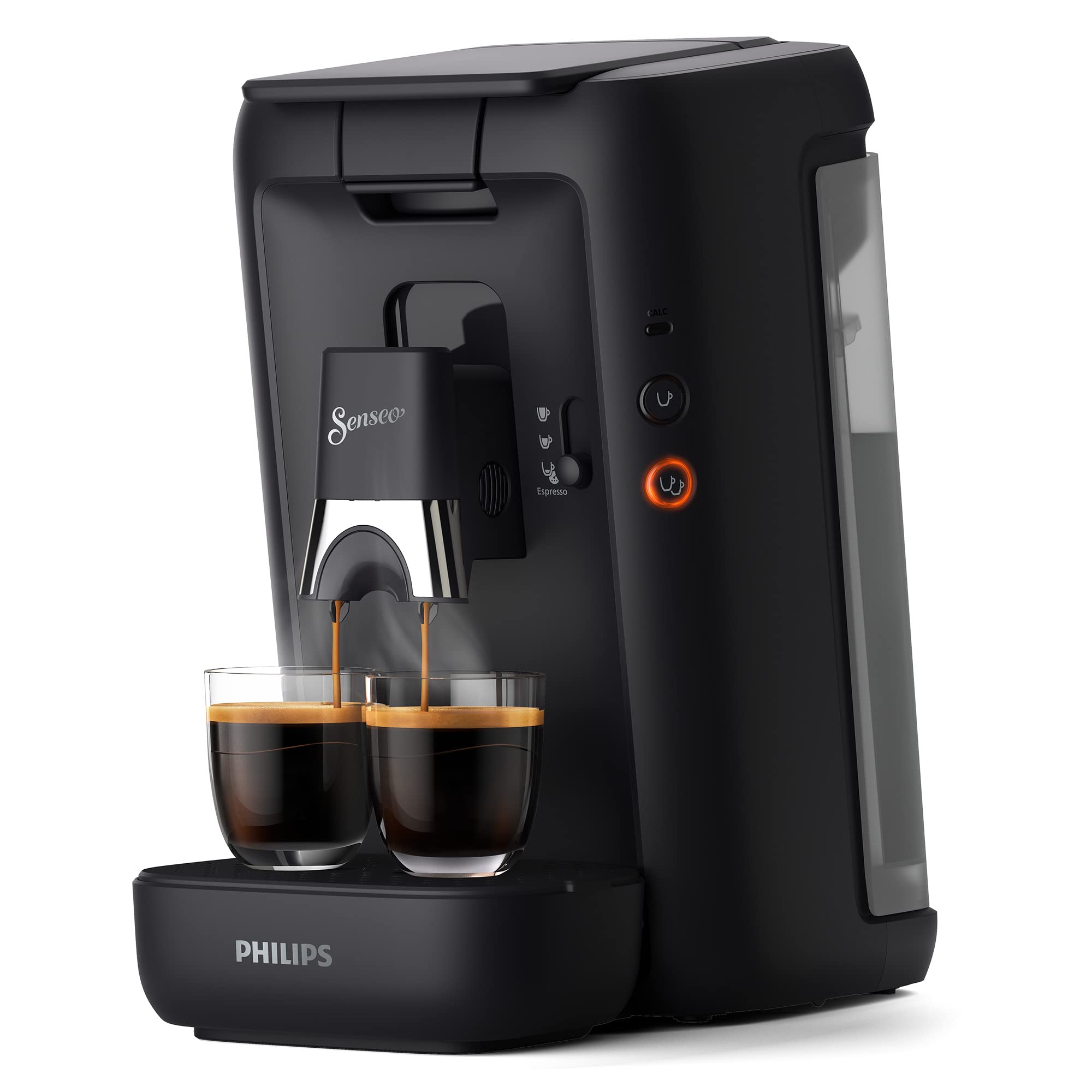 Aurien Maestro – Cafetière à Dosettes, Réservoir 1,2 L, Intensité Plus, Mémo – Noir (CSA260/61)
