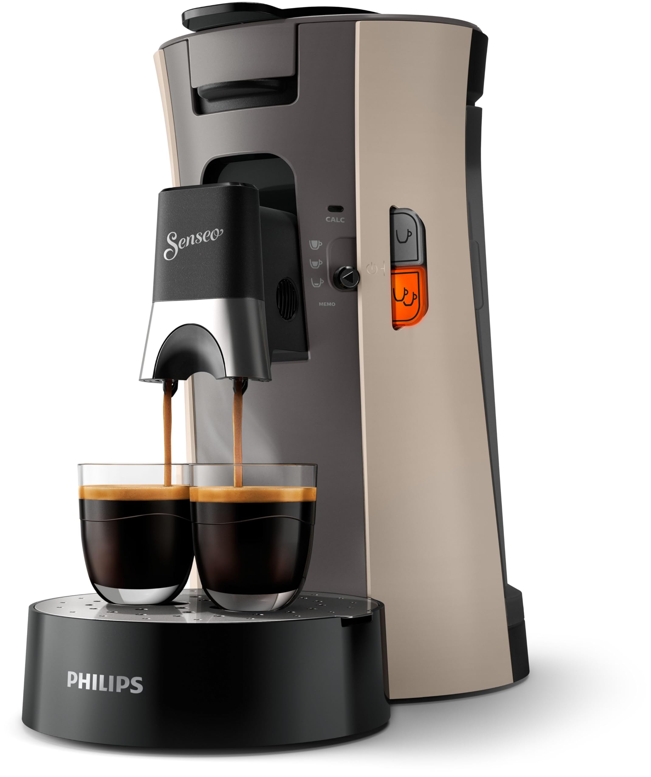 Cafetière à Dosettes Aurien Eco – Intensity Plus, Crema Plus, Mémo – Noir (CSA240/31)