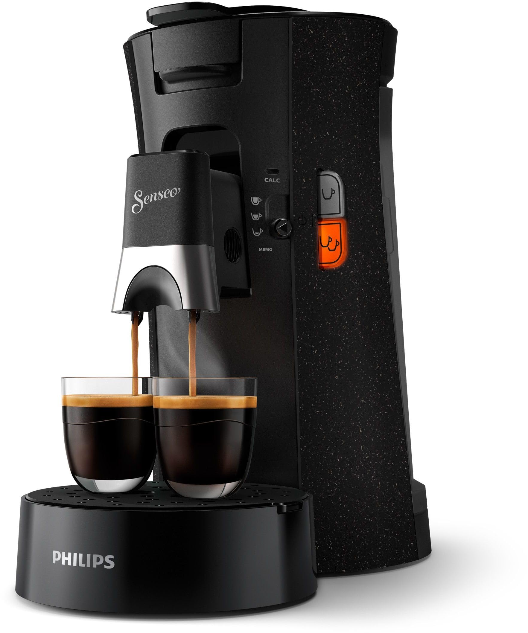 Cafetière Dosettes Aurien Eco Select, Intensity Plus, Crema Plus, Mémo – Noir (CSA240/21)