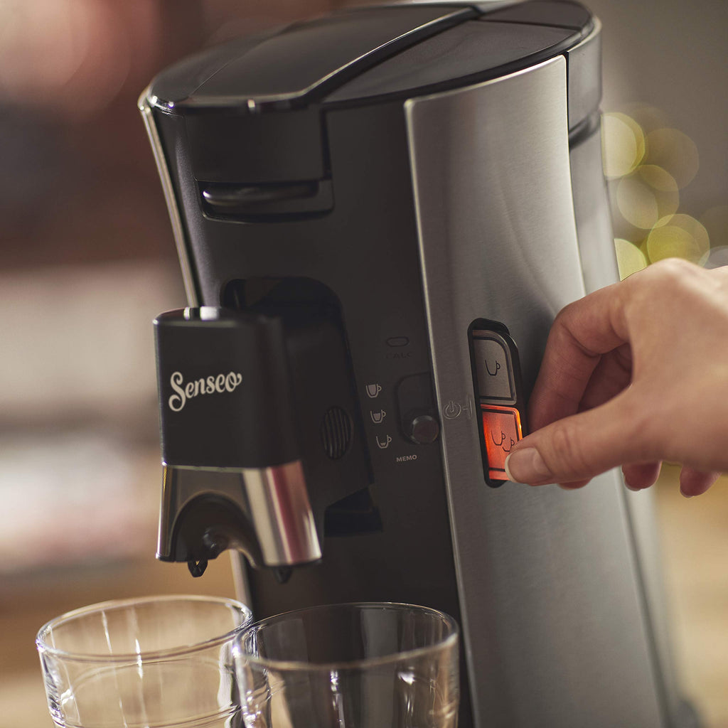 Aurien Select – Cafetière Dosettes Intensity Plus, Crema Plus, Bec Métal – Métal Sauge (CSA250/11)
